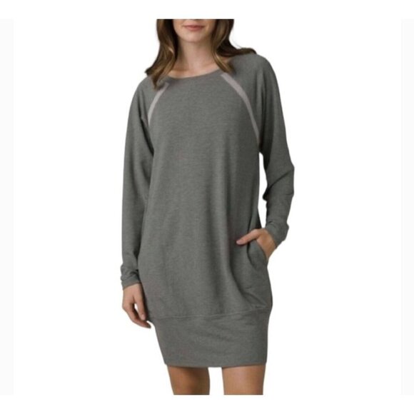 NEW Prana Rosie Dress Pockets Ashy Grey Size Small Extremely Soft $99 Tencil 1D - Picture 1 of 12